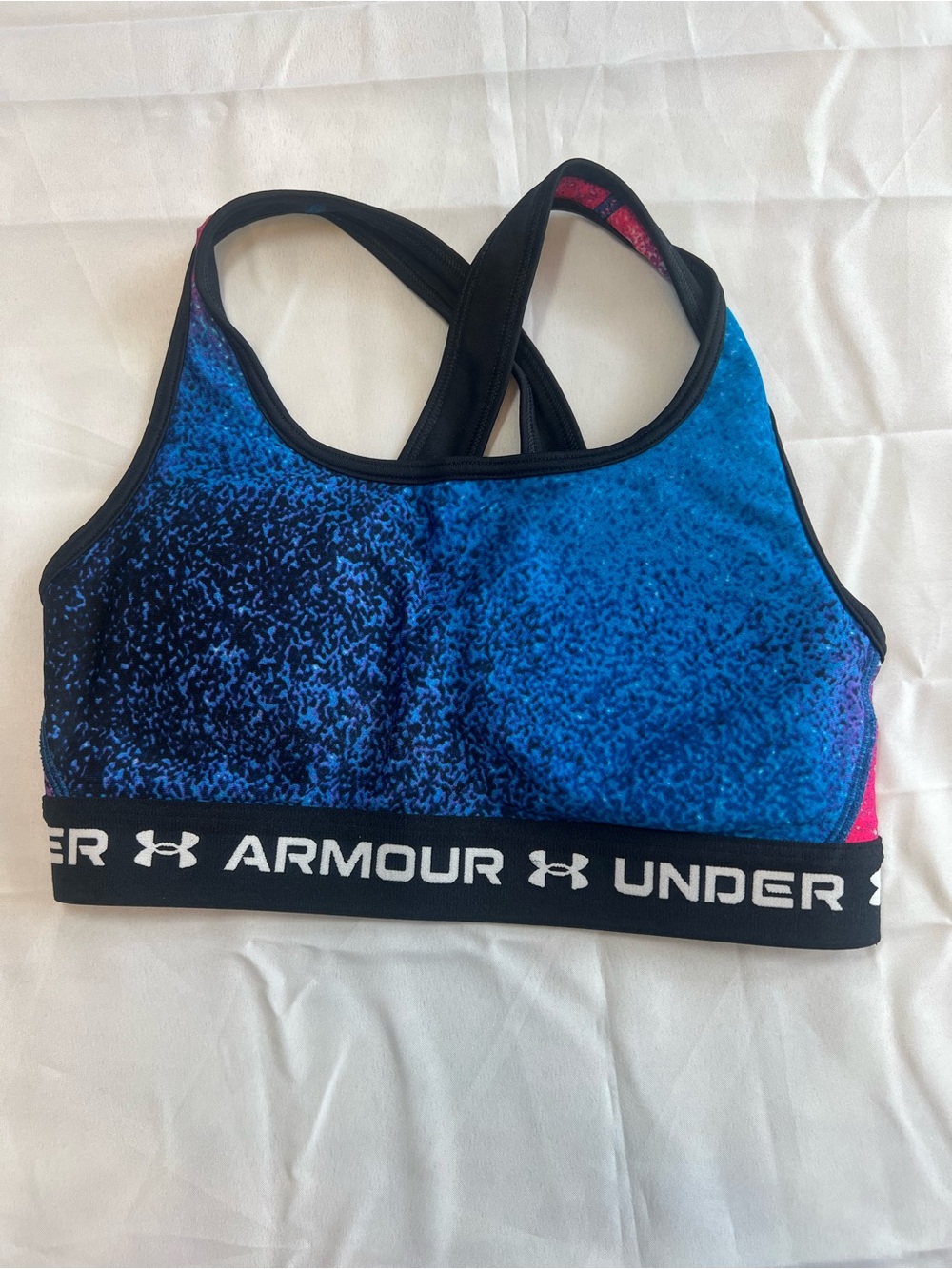 Under Armour Blue Black Ombre Sports Bra